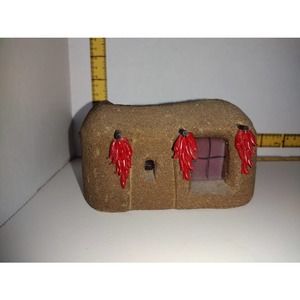 Pueblo Candle with Chile Ristras on Windows